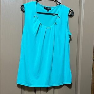 Women's Turquoise Sleeveless Top
